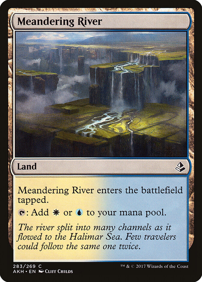 Meandering River card front