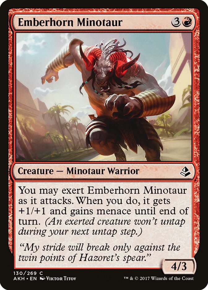 Emberhorn Minotaur card front