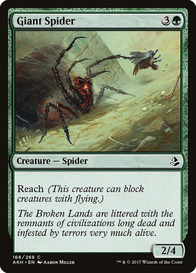 Giant Spider card front