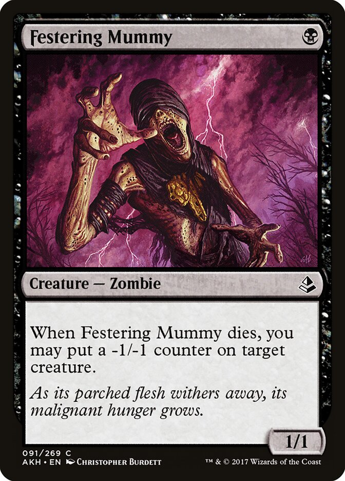 Festering Mummy card front