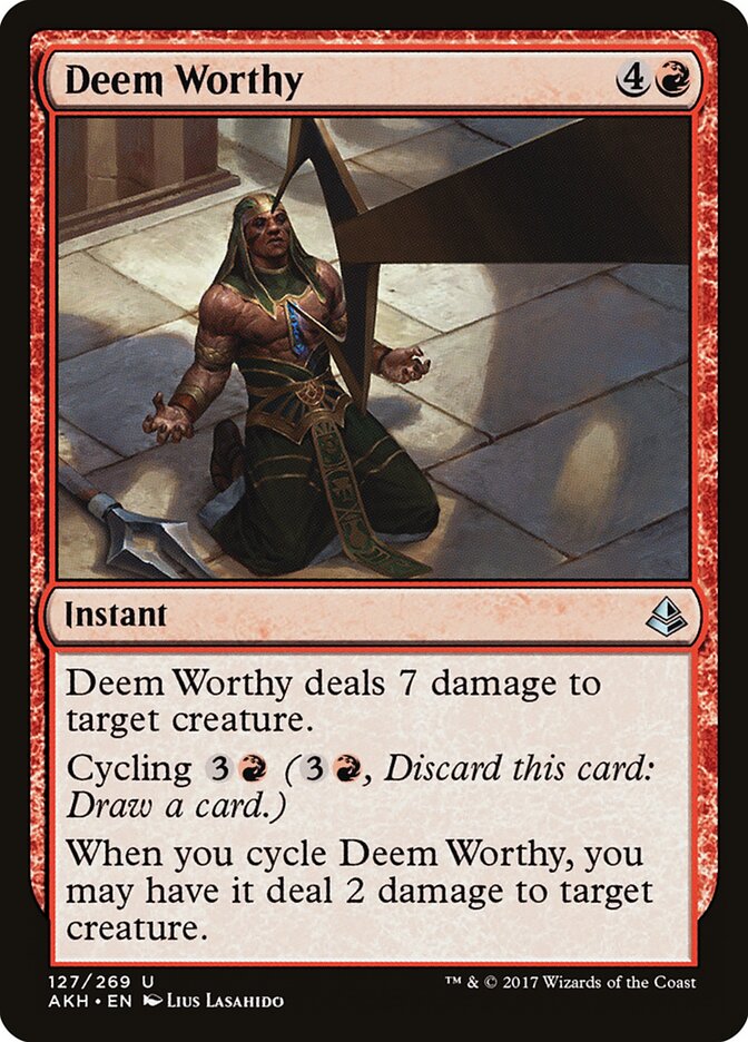 Deem Worthy card front