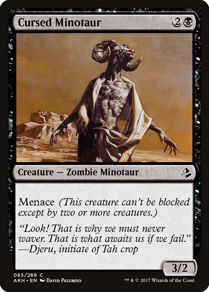Cursed Minotaur card front