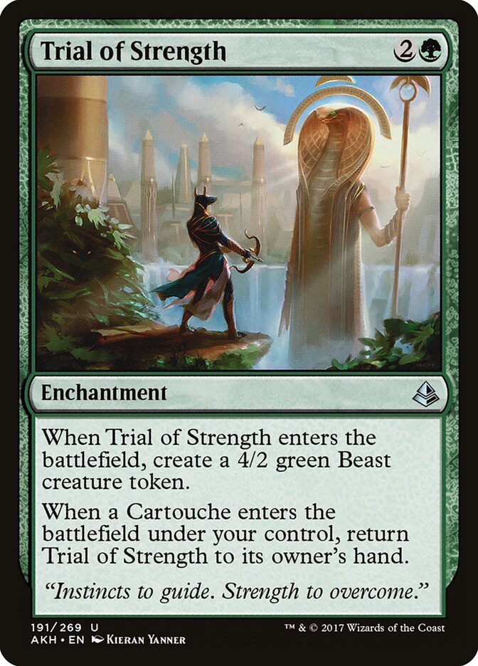 Trial of Strength card front