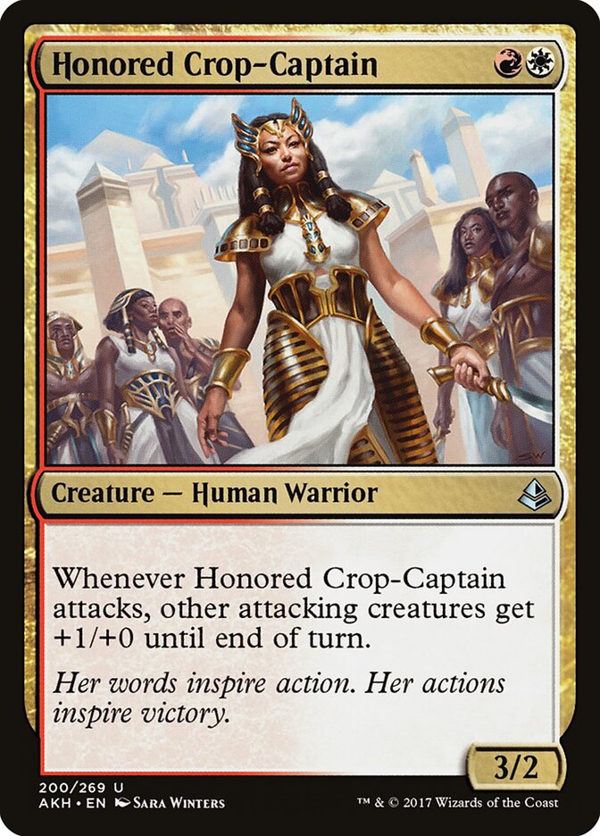 Honored Crop-Captain card front