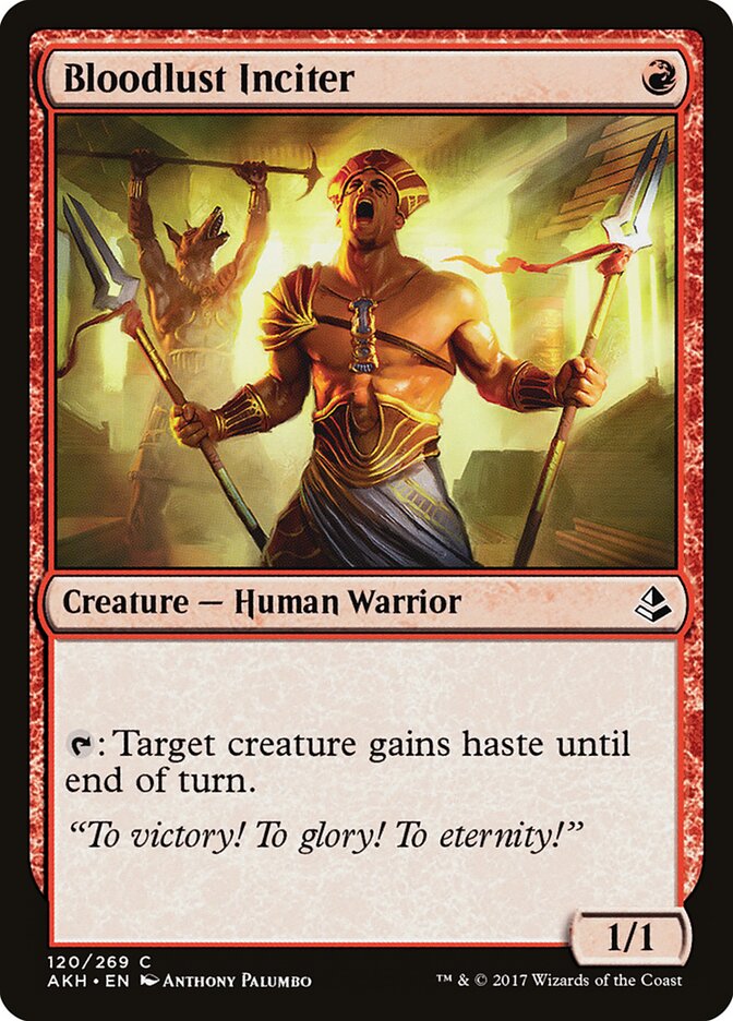 Bloodlust Inciter card front