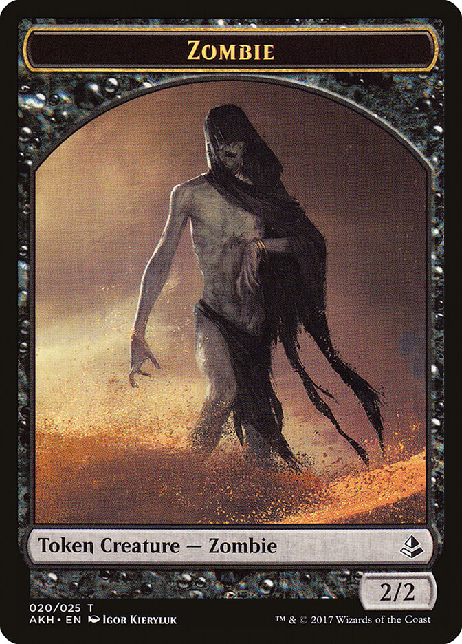 Zombie card front