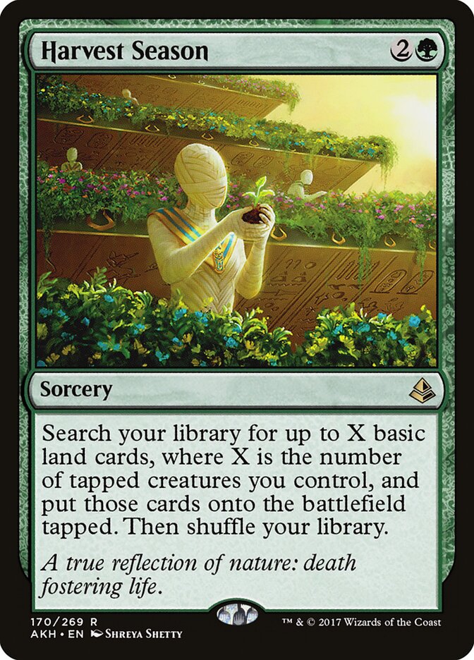 Harvest Season card front