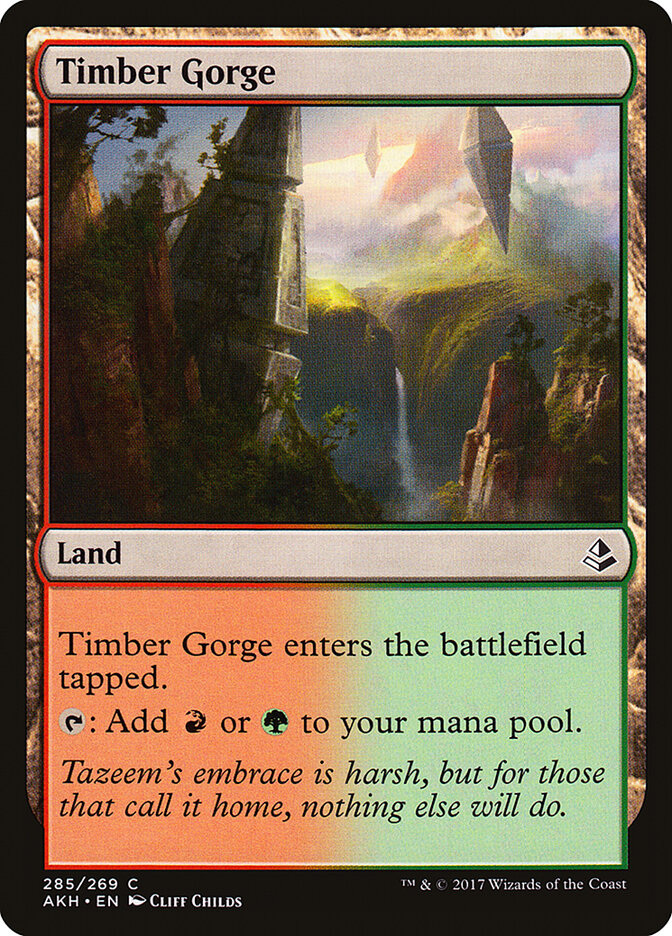 Timber Gorge card front