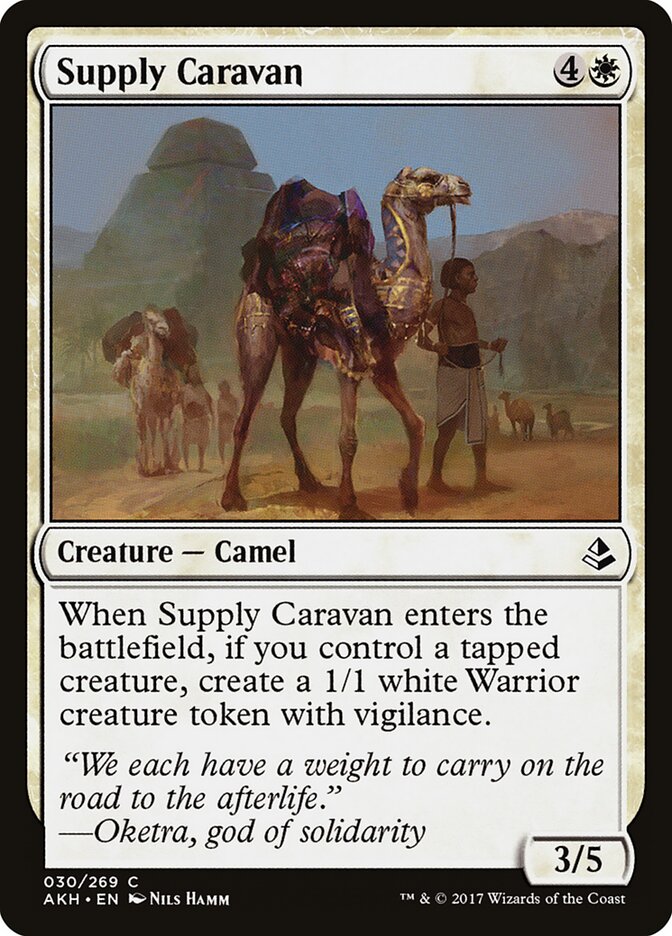 Supply Caravan card front