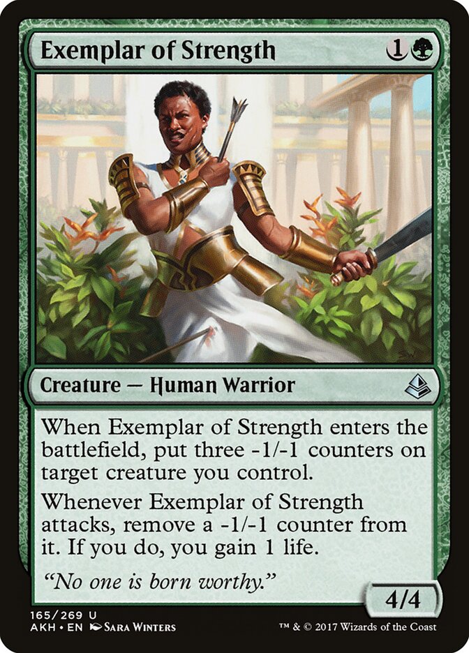Exemplar of Strength card front