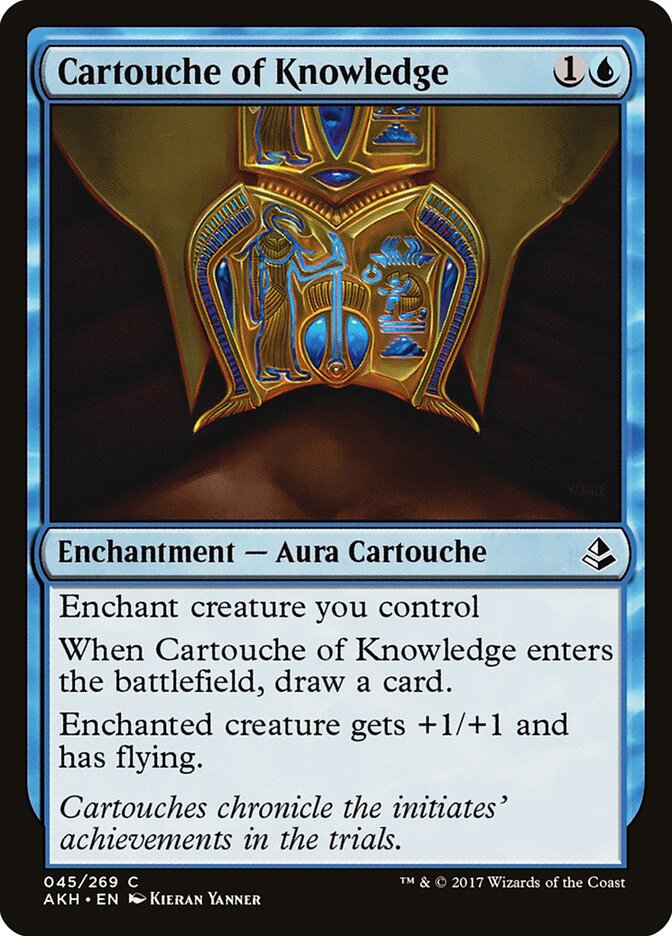 Cartouche of Knowledge card front