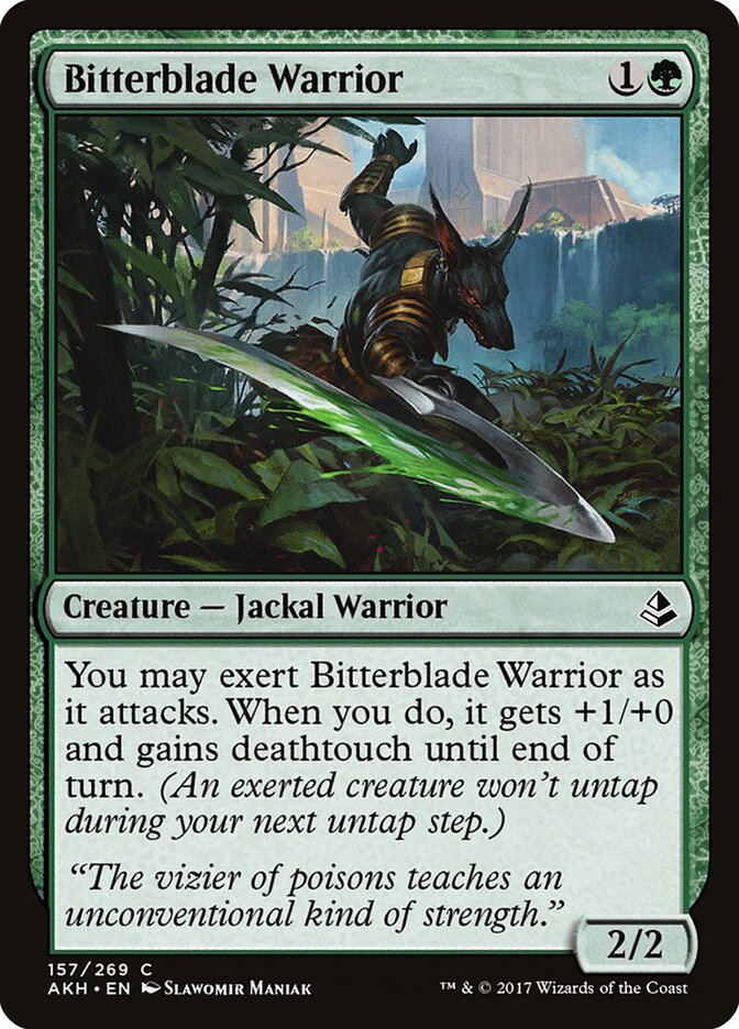 Bitterblade Warrior card front