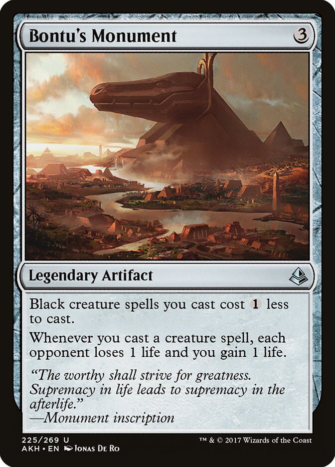 Bontu's Monument card front