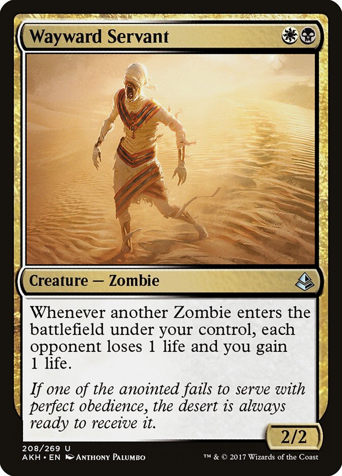 Wayward Servant card front