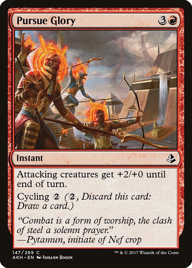 Pursue Glory card front