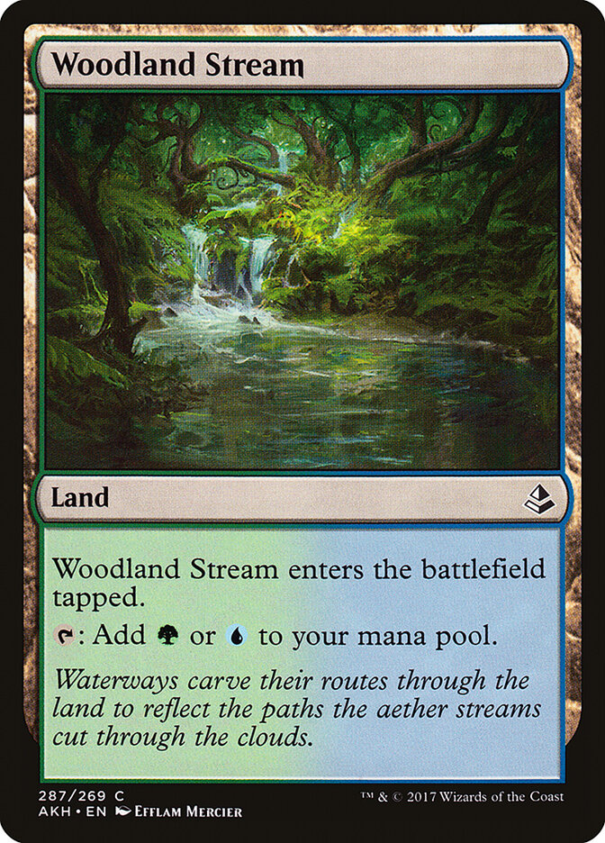 Woodland Stream card front