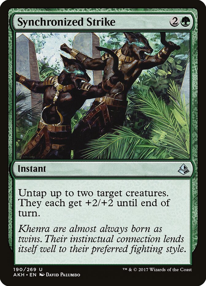 Synchronized Strike card front