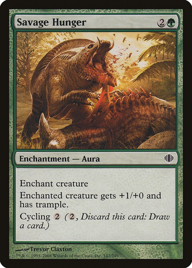 Savage Hunger card front
