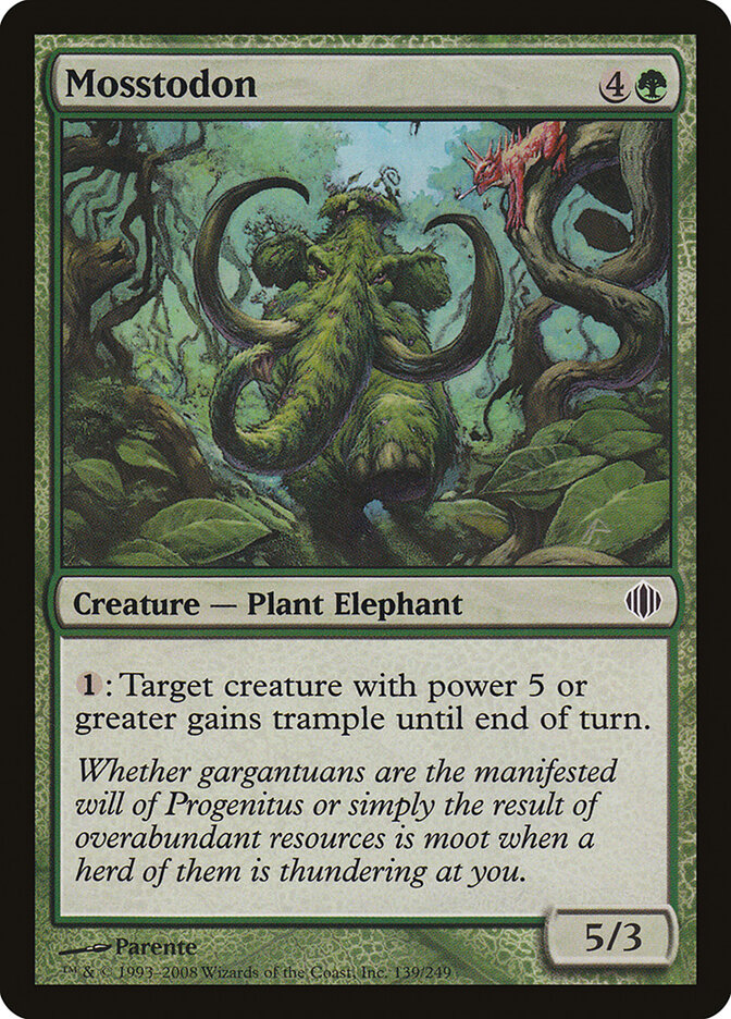 Mosstodon card front