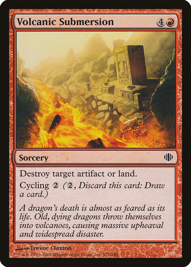 Volcanic Submersion card front