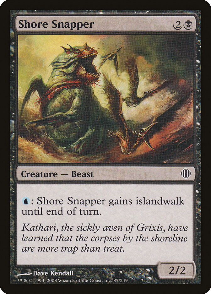 Shore Snapper card front