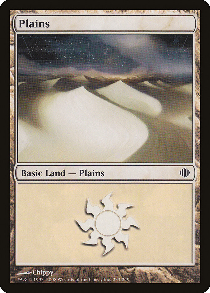 Plains card front