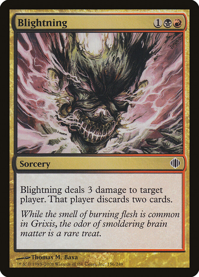 Blightning card front