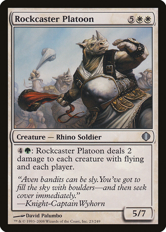 Rockcaster Platoon card front