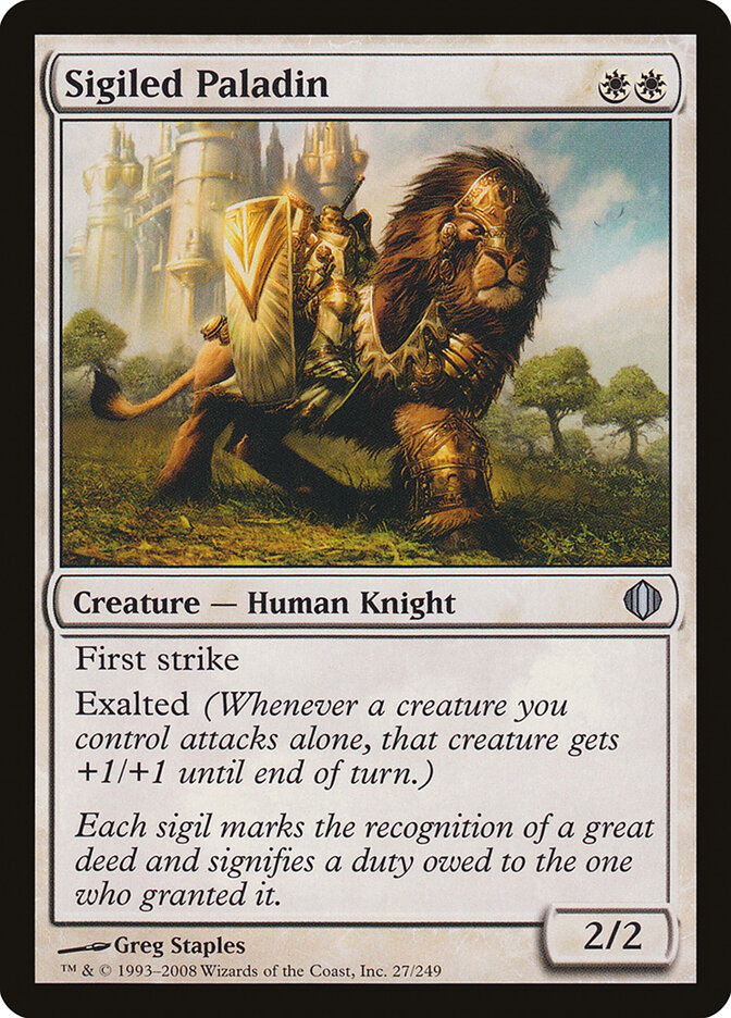 Sigiled Paladin card front