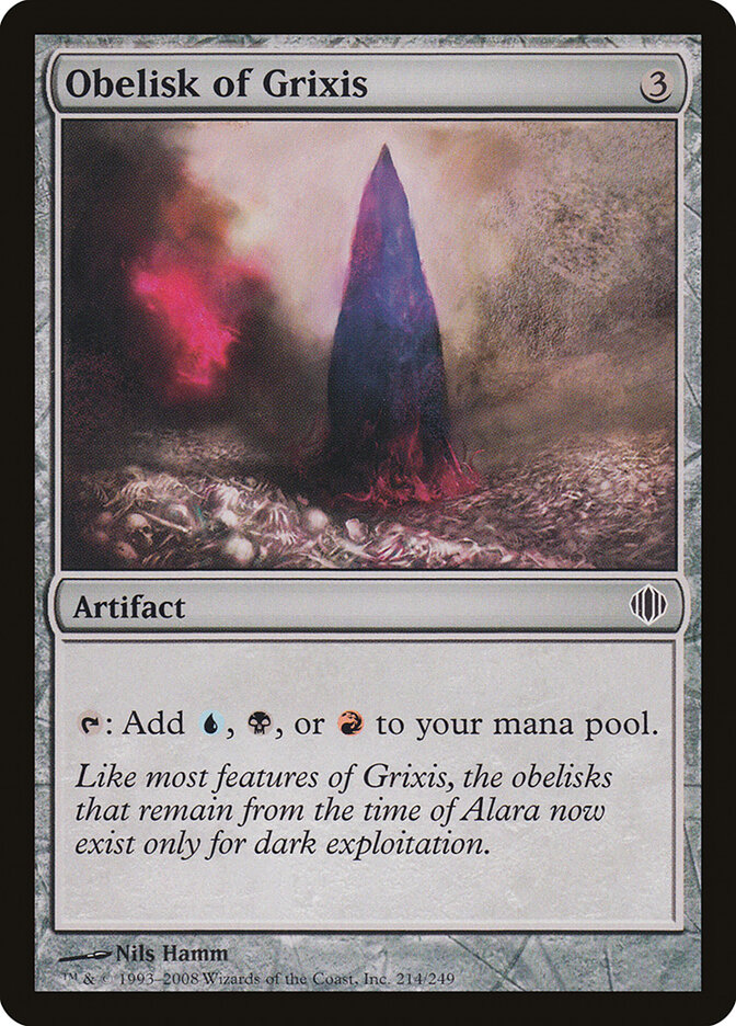 Obelisk of Grixis card front