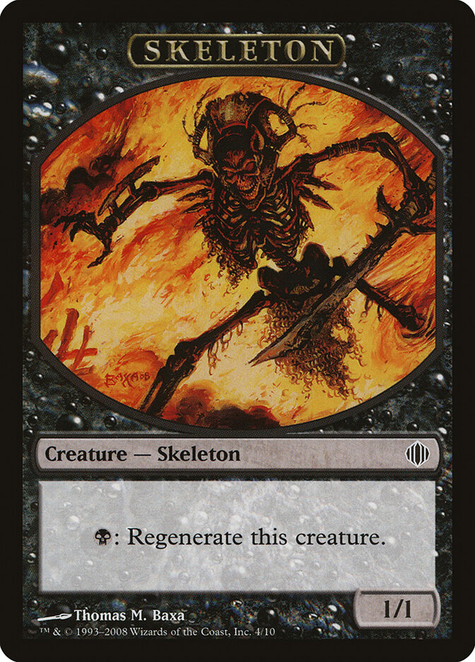 Skeleton card front