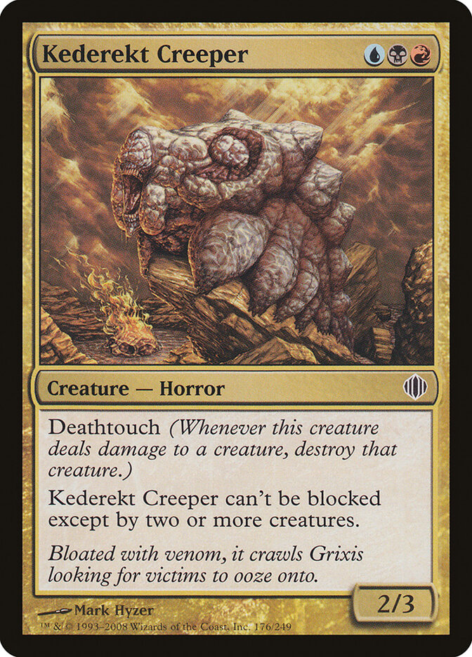 Kederekt Creeper card front