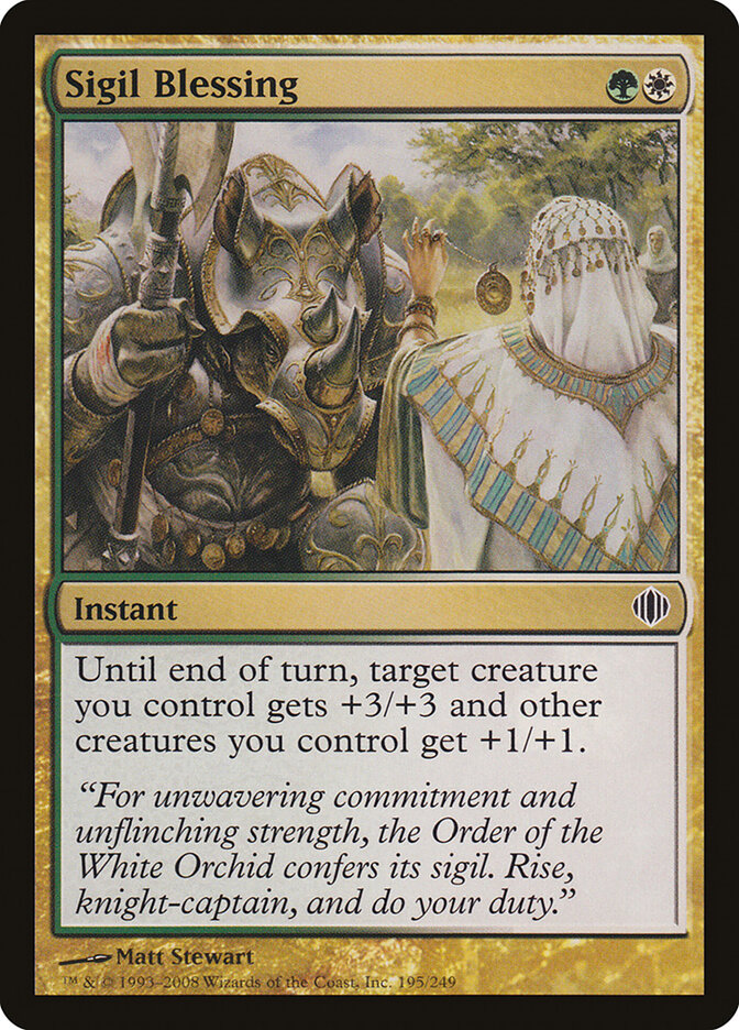 Sigil Blessing card front