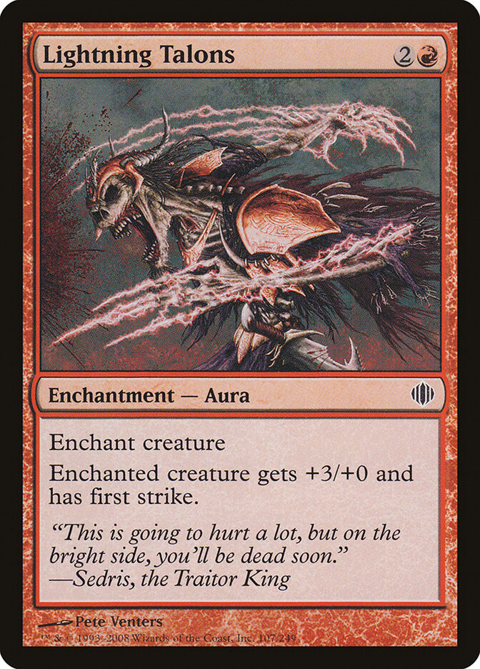Lightning Talons card front