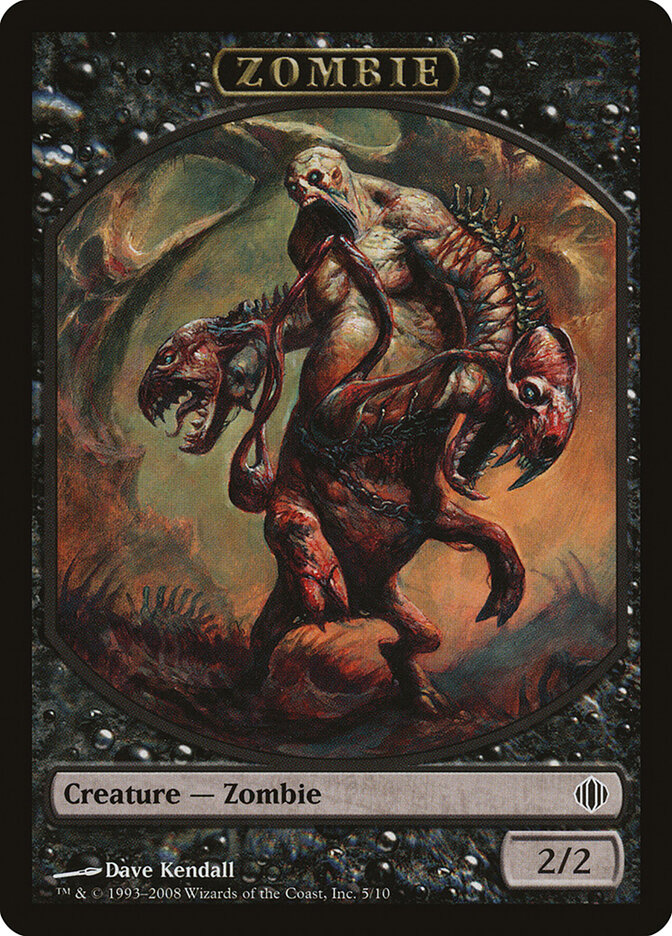 Zombie card front