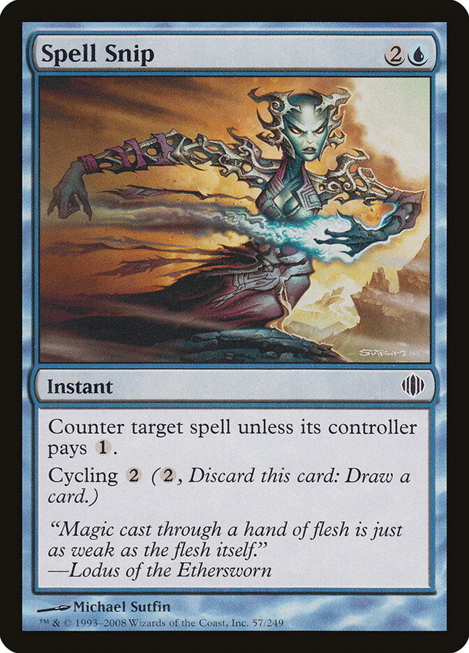 Spell Snip card front