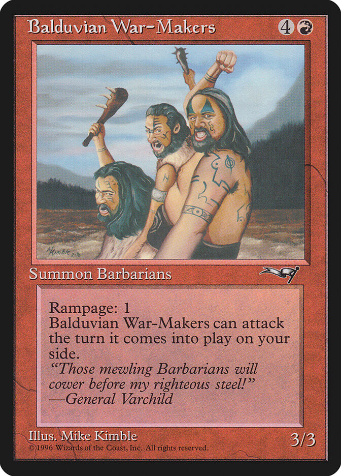 Balduvian War-Makers card front