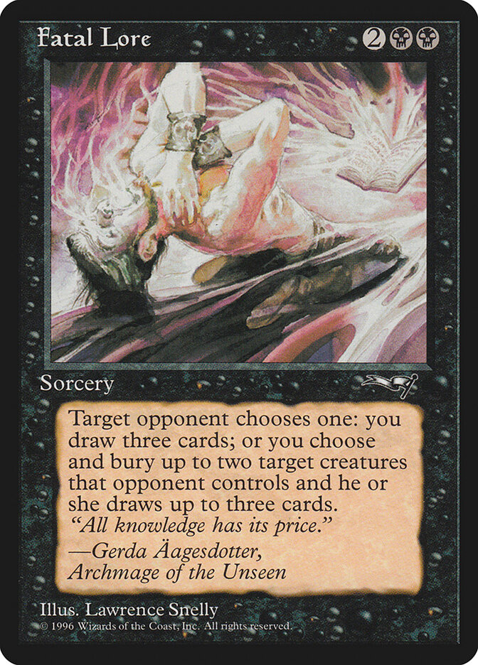 Fatal Lore card front
