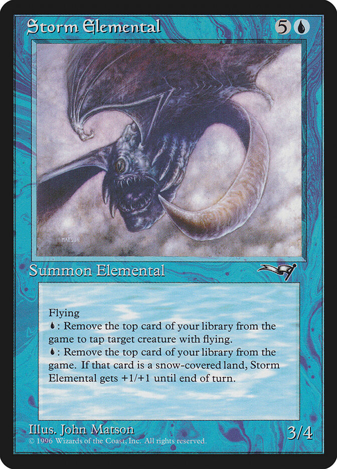 Storm Elemental card front