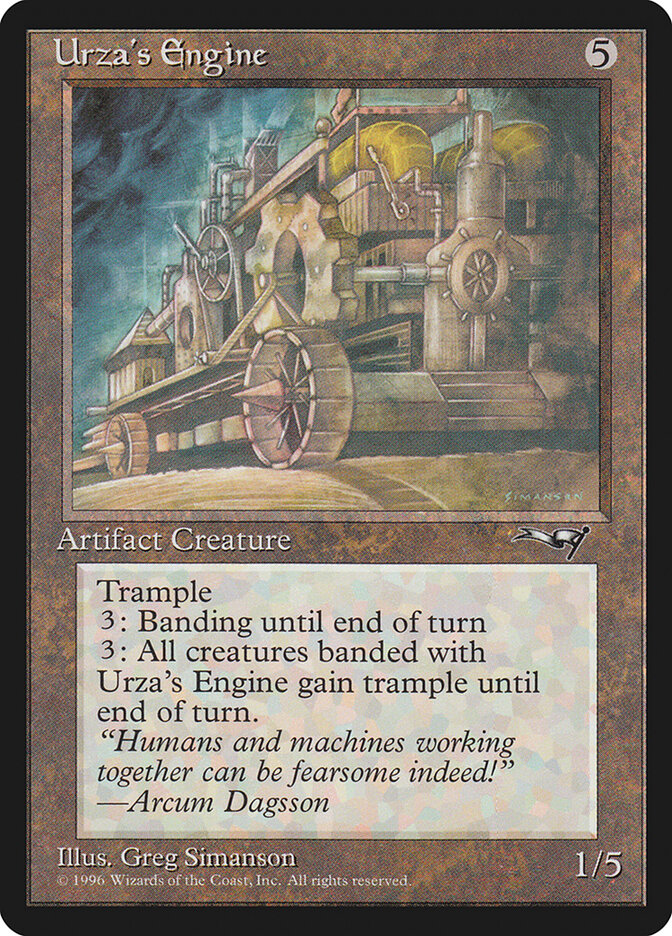Urza's Engine card front