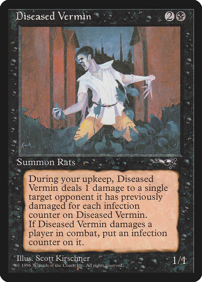 Diseased Vermin card front