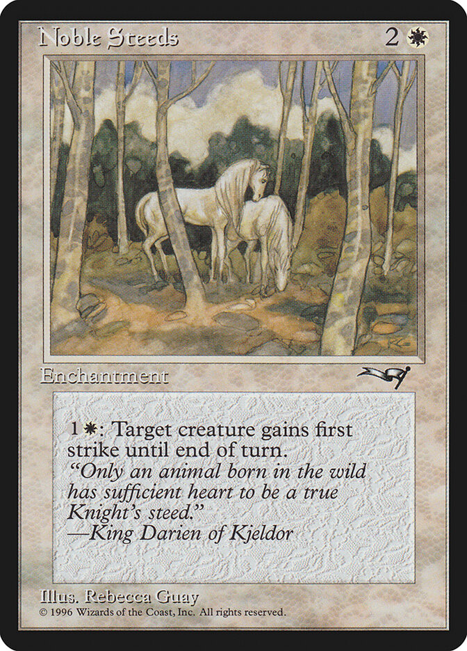 Noble Steeds card front