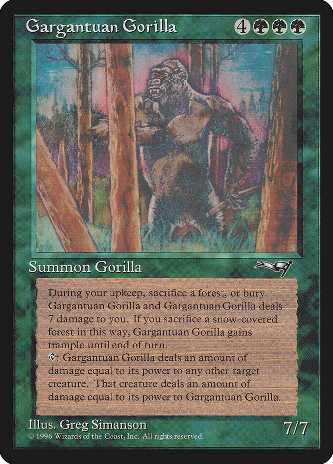 Gargantuan Gorilla card front