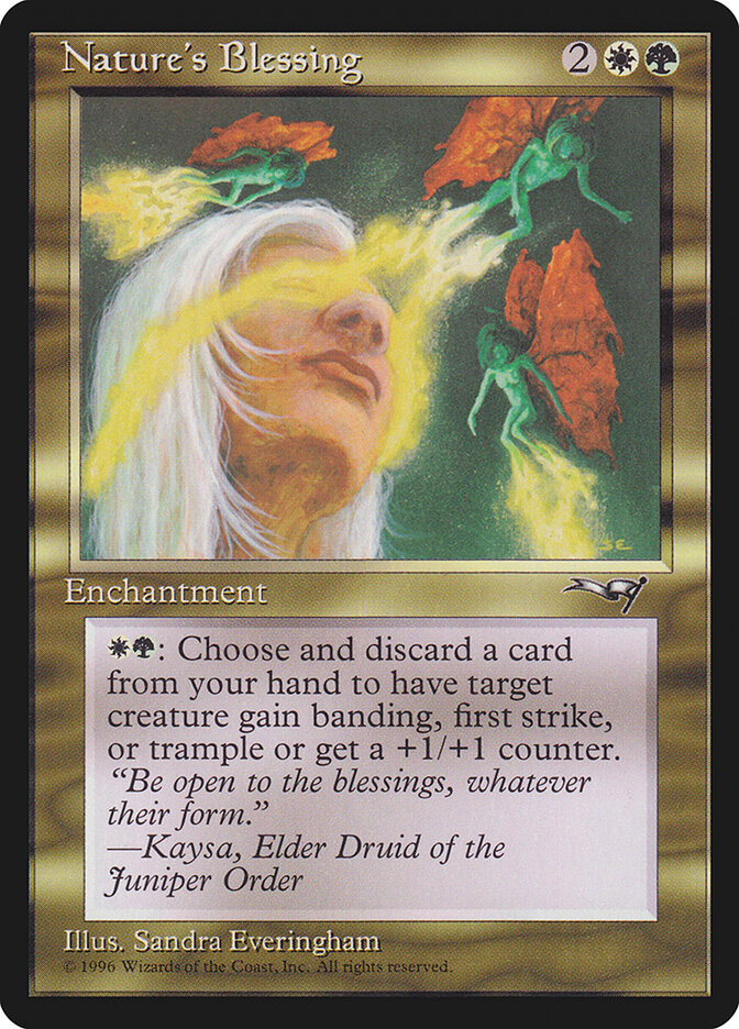 Nature's Blessing card front