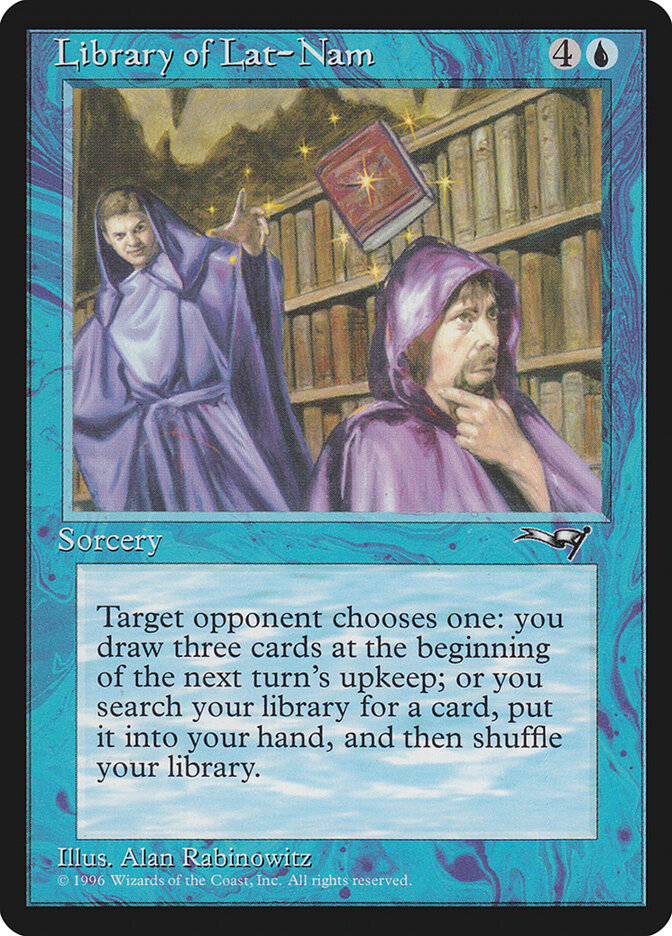 Library of Lat-Nam card front