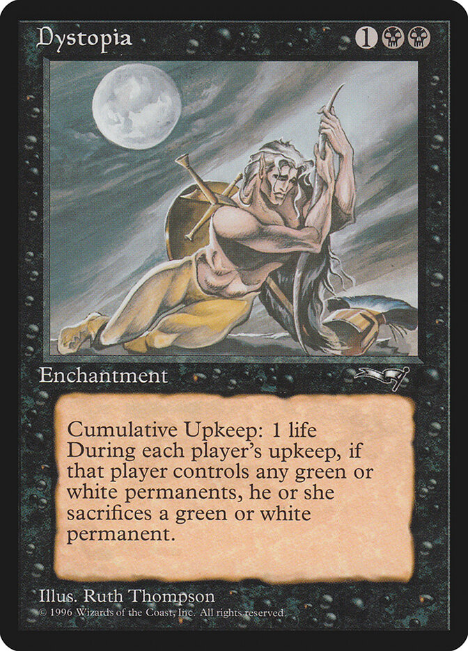 Dystopia card front