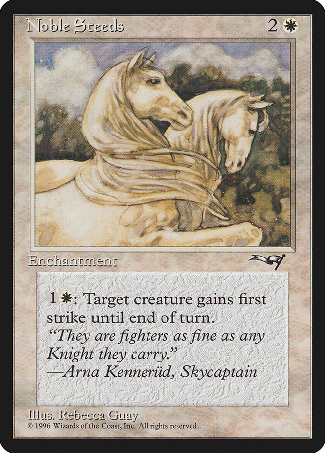 Noble Steeds card front