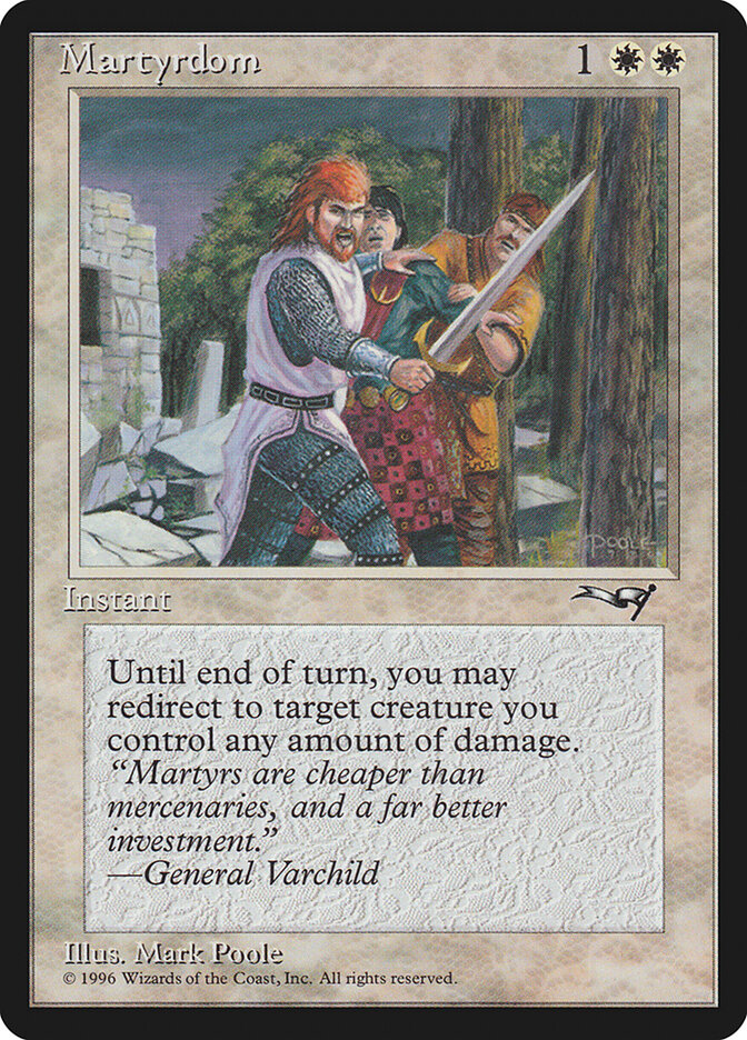 Martyrdom card front