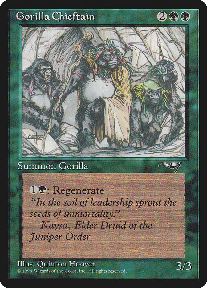 Gorilla Chieftain card front