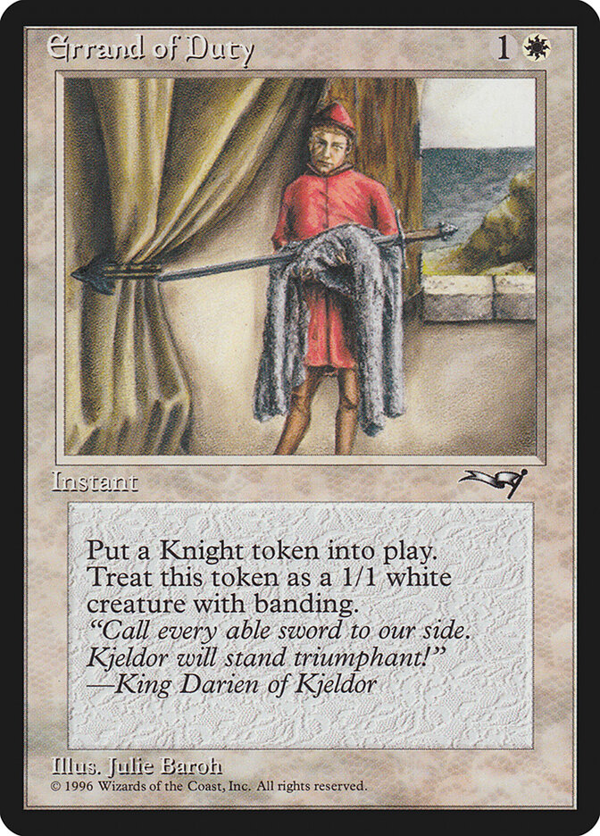 Errand of Duty card front